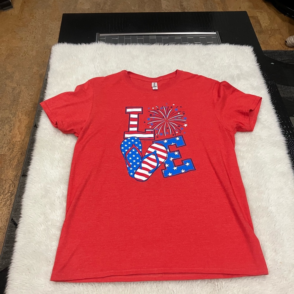 Red, White and Blue Flip Flop T-Shirt